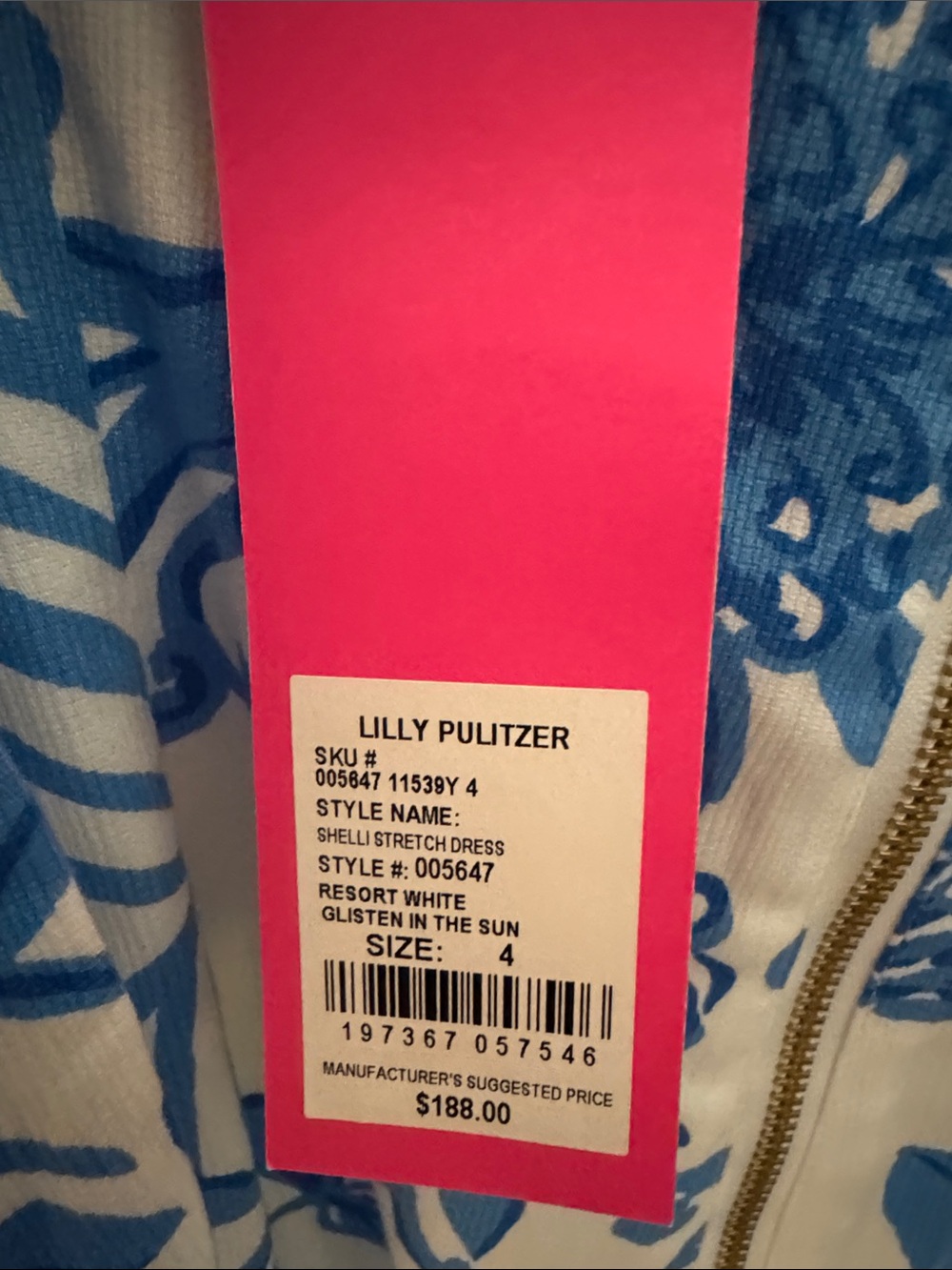 NWT Lilly Pulitzer Glisten in the Sun Shelli Dress - Picture 7 of 8